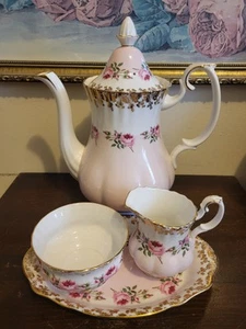 Juego de café Royal Albert England Dama de honor en bandeja cafetera más - Imagen 1 de 21