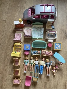 Vintage Fisher Price Loving Family dolls house furniture Figures bundle - Picture 1 of 24