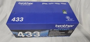 Brother TN433 Black High Yield Toner Cartridge New Sealed Box 2024 - Picture 1 of 3