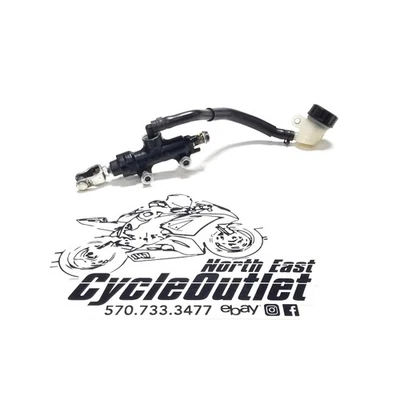 2015 13-18 NINJA ZX6R ZX636 OEM REAR BACK BRAKE MASTER CYLINDER W RESERVOIR - Image 1 of 4