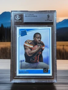 NICK CHUBB - 2018 PANINI DONRUSS RATED ROOKIE #308 BGS 9 MINT RC - Picture 1 of 2