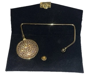 Eleganti cristalli austriaci tono oro hot hang-ups gancio/appendiabiti tavolo/scrivania usato in ottime condizioni - Foto 1 di 12