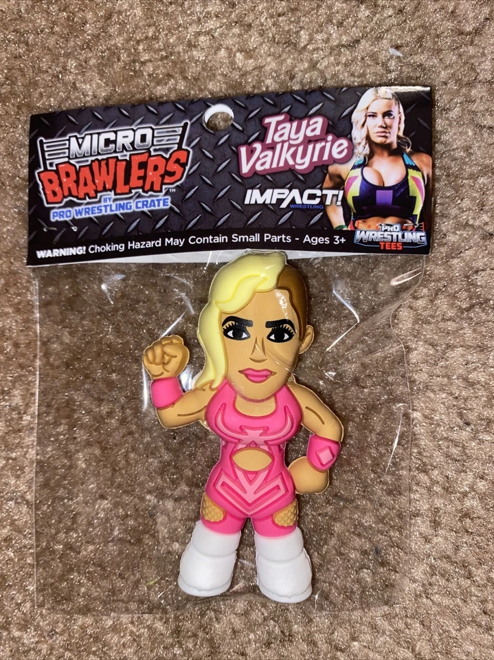 Figura exclusiva de caja de lucha libre profesional Taya Valkyrie Micro Brawlers, AEW, NJPW Foto 1 de 1
