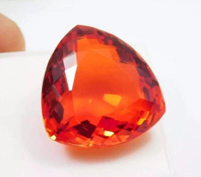 Ópalo de Fuego Trillón 85+ Ct Natural Mexicano Rojo Naranja Piedra Preciosa Suelta Certificada Foto 1 de 4