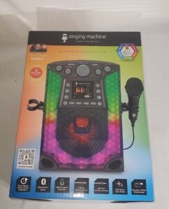 Système de karaoké The Singing Machine Bluetooth CD+G, noir ou blanc au choix