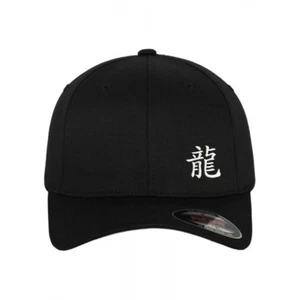 Zodiac symbol sign DRAGON Chinese character Flexfit Flex Fit Cap Hat Black - Afbeelding 1 van 5