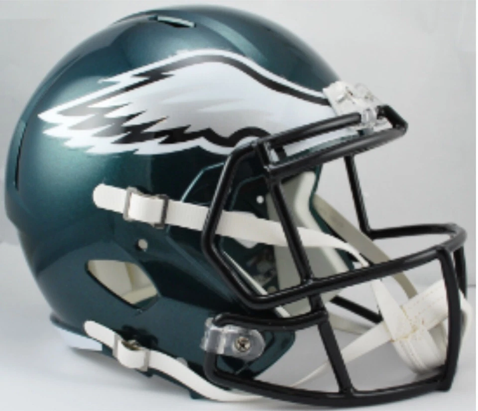 Casco de fútbol americano Philadelphia Eagles Riddell réplica de velocidad tamaño completo Foto 1 de 1