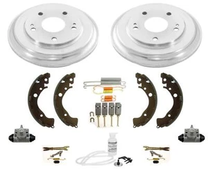 Rear Drums Brake Shoes Cylinders Spring Kit For Honda Civic 2012 2014 2015 HF LX - Picture 1 of 7