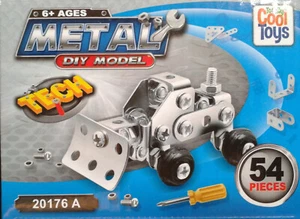 BULLDOZER Modelo Hágalo Usted Mismo Metal 54 Piezas Juguetes Totalmente Geniales Edades 6+ Nuevo - Imagen 1 de 5