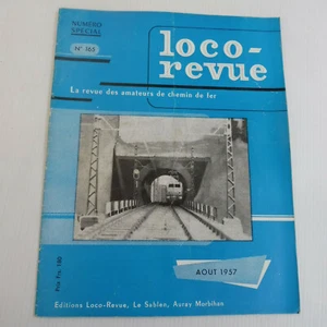 LOCO-REVUE HO REVUE D'OCCASION N° 165 AOUT 1957 - Imagen 1 de 1