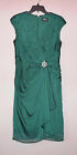 Adrianna Papell abendknielang formelles Kleid tief smaragdgrün Größe 8