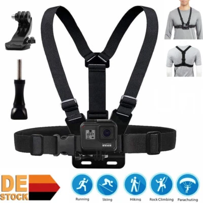 Brustgurt Halterung Mount Zubehör für Gopro Action Aktion Cam Kamera Body Strap - Bild 1 von 4