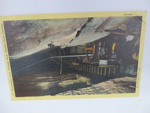 1930S MOONSHINERS CAVE CHIMNEY ROCK, NORTH CAROLINA. POSTCARD CURT TEICH - Picture 1 of 9