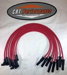 FORD FE HEI 332,352,360,390,406,427,428 + RED 8MM SILICONE SPARK PLUG WIRES -USA - Foto 1 di 2