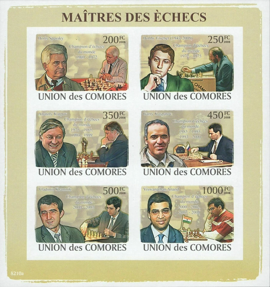 Famosos maestros de ajedrez, gente famosa, celebridades, juegos, Imperforate So Foto 1 de 2