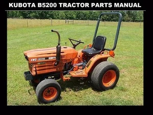 MANUAL DE PIEZAS DE TRACTOR KUBOTA B5200 - 175pg para B 5200D 5200 D Servicio y Reparación - Imagen 1 de 4