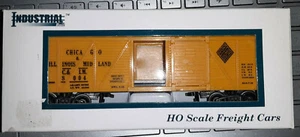 Caja de soporte de madera a escala HO para riel industrial Chicago Illinois Midland nuevo en caja - Imagen 1 de 3