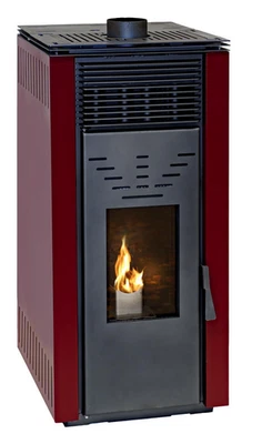 EIDER BIOMASA Pelletofen ohne Elektrischen Strom 10 KW Pelletheizung Pellet 15kg ECODESING