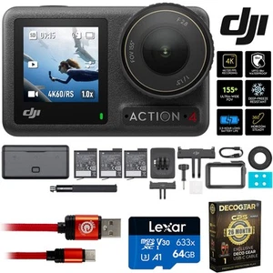 Cámara de acción DJI Osmo Action 4 Adventure Combo 4K + Paquete de protección de 26 meses - Imagen 1 de 12