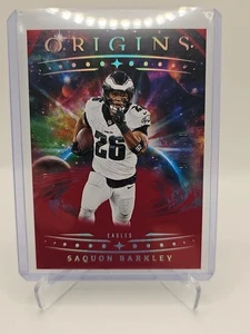 2025 Panini Origins Saquon Barkley Red Parallel /225 Philadelphia Eagles 🔥🔥 - Foto 1 di 3