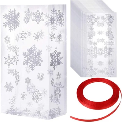 Outus 60 Piezas Fiesta Navidad Golosinas Bolsas Celofán 61 Piezas Set, Blanco  Foto 1 de 4