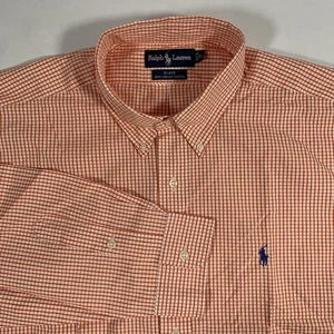 Ralph Lauren Blake Mens XL X-Large Long Sleeve Button Down Shirt Gingham NWT - Picture 1 of 11