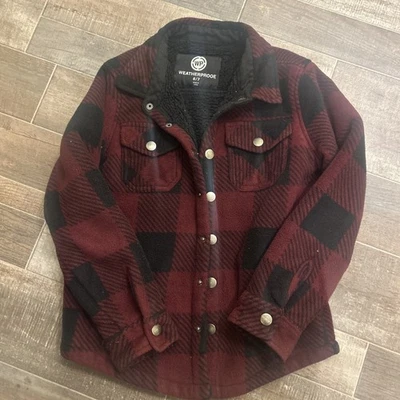 Chaqueta de franela cálida forrada resistente a la intemperie para niños 6/7 Foto 1 de 4