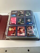 1991  Star Trek Classic, Next Generation card binder over 720 , 80+ pages lot