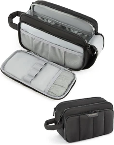 Travel Toiletry Bag for Women, Wide-Open Makeup Bag Organizer, Puffy Make up Cas - Picture 1 of 6