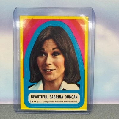 1977 Topps Charlie's Angels Sticker #23 Beautiful Sabrina Duncan - Image 1 of 2