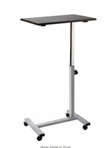 Seville Classics Airlift Over the Bed Height Adjustable Mobile Side Table Cart - Picture 1 of 7
