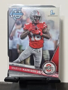 2023 Bowman University Chrome - #100 Marvin Harrison Jr. 1st Bowman, Ohio State  - Picture 1 of 6
