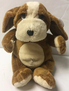 WISHPETS Tramp Puppy Dog 11” Plush Brown Cream 2002 Stuffed Animal With Tag - Picture 1 of 5