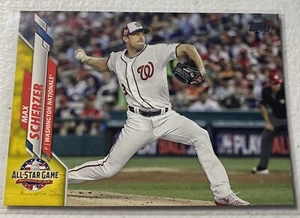 Actualización Topps 2020 Max Scherzer All Star Game amarillo paralelo exclusivo de Walgreens - Imagen 1 de 2