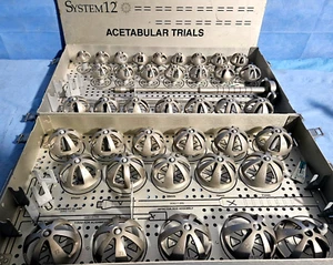 Howmedica System 12 Acetabular Trials, 2 sets, 38mm-60mm, 61mm-76mm. - Picture 1 of 5