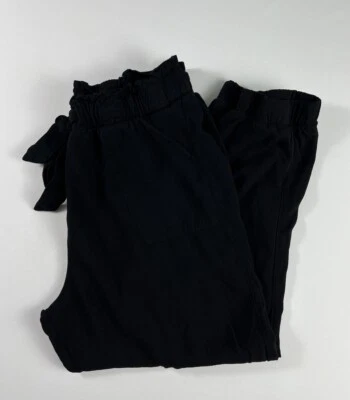 Брюки женские Rue 21 размер большой черные без застежек сужающиеся эластичная талия и манжеты подпоясанные - Изображение 1 из 4