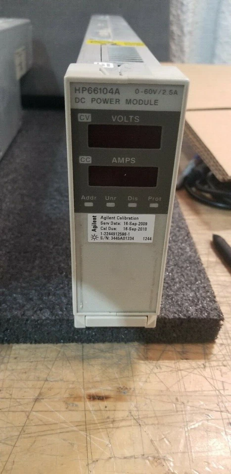 HP/Agilent 66104A DC Power Module 0-60V/0-2.5A Unit #9 - Image 1 of 1