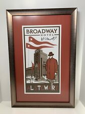 Entertainer Al Stewart  BROADWAY HOTEL Signed Framed Lithograph Poster HTF