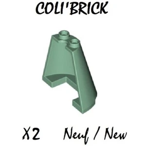 Lego 38317 - 2x Toit / Roof Half 4x2x3 - Vert Sand Green - NEUF - Imagen 1 de 1