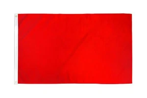 2x3 Red Solid Color 210D 2'x3' Knitted Poly Nylon DuraFlag Banner (FI) - Picture 1 of 1