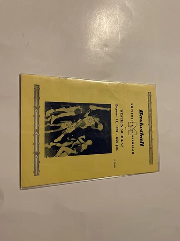 MICHIGAN WOLVERINES VS WESTERN MICHIGAN BASKETBALL PROGRAM DECEMBER 14 1963 Cover