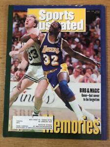 Larry Bird & Magic Johnson Sports Illustrated. December 14, 1992