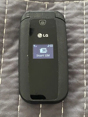 Teléfono celular plegable LG 440G / LG440G - negro (TracFone) Foto 1 de 4