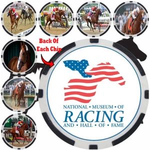JUSTIFY - HORSE RACING HALL OF FAME - RACE HORSE - POKER CHIP SET (7) - Bild 1 von 2