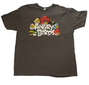 Angry Birds T Shirt Size XL  Dark Gray