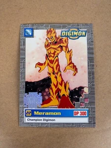 Meramon #24 of 34 Champion Digimon Card. Exclusive Preview Silver Stamped - Picture 1 of 5