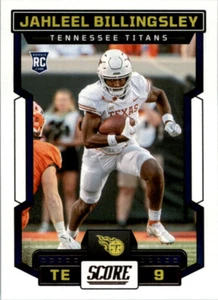 2023 Panini Score #397 Jahleel Billingsley RC Rookie Tennessee Titans Texas - Bild 1 von 2