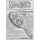 Dr Scott's Electric Hair Brush Victorian Advertisement Print 1884