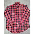 Ralph Lauren Shirt Mens Large Red Plaid Green Pony Long Sleeve Button Up Casual