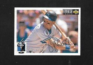 1994 Collector's Choice Silver Sig George Brett Kansas City Royals #65 MLB
